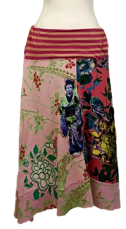 Desigual Damen Midirock mehrfarbig gemustert Gr. XL - Bild 1