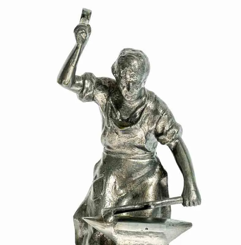 O.G. VOEST LINZ Statue Schmied – Bild 3