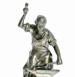 O.G. VOEST LINZ Statue Schmied - Bild 3
