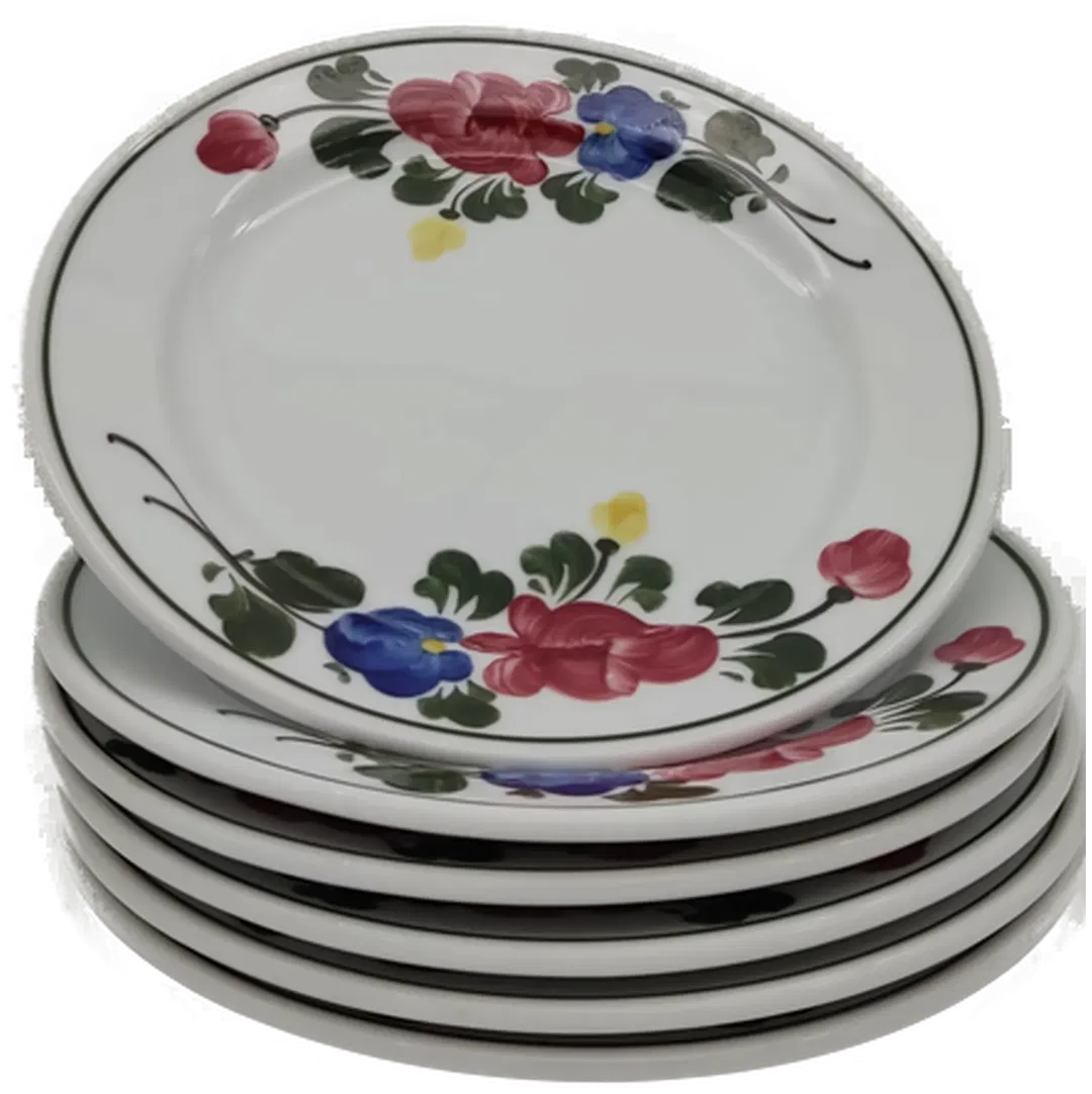 Lilien Porzellan Alpenflora Dessertteller 6 Stück Vintage - Bild 1