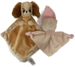 Schnuffeltuch Bär und Hund 2Stk. - Bild 1