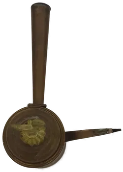 Kaffeekanne aus Messing mit Deckel, Höhe 17cm - Bild 3