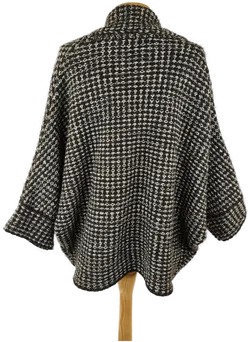 Zara Knit Damen Strickjacke schwarz/weiss - M/38 - Bild 2