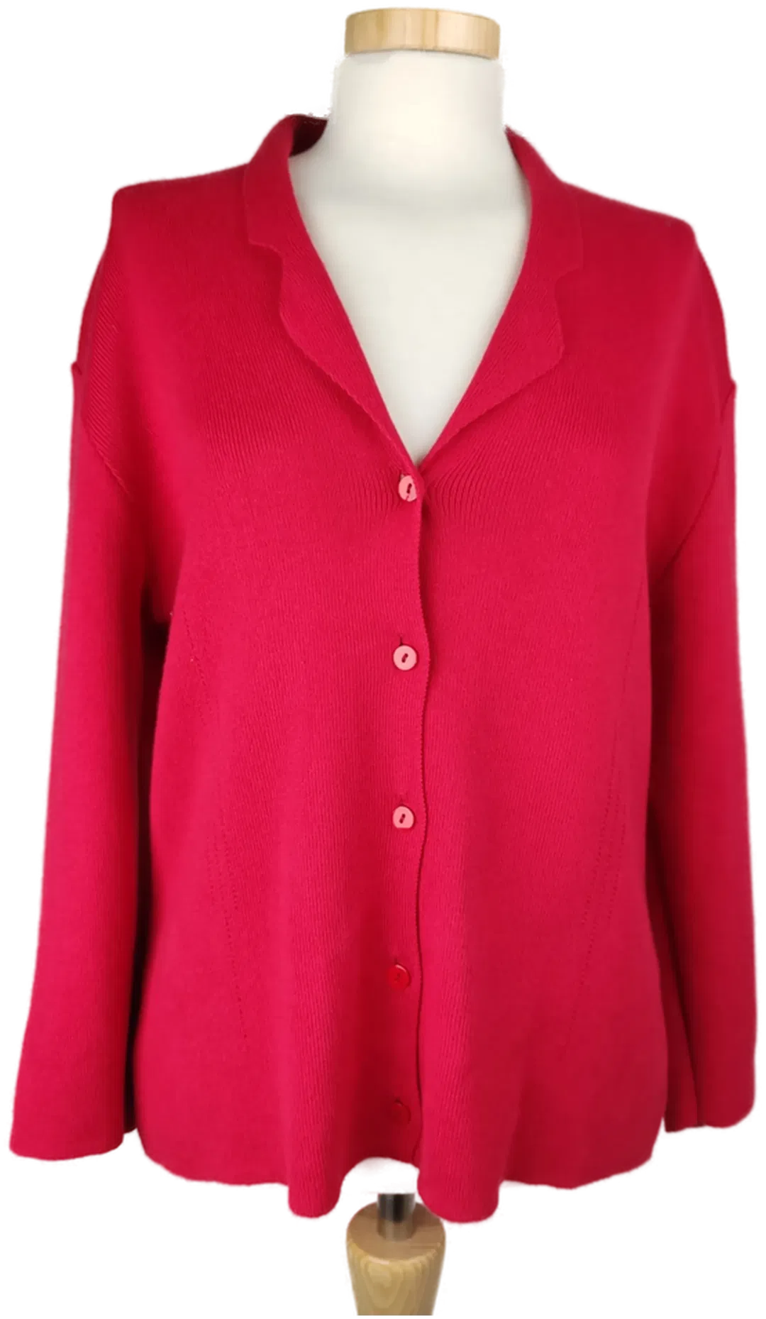 keine Marke Damen Weste rot V-Ausschnitt- L/40 - Bild 4