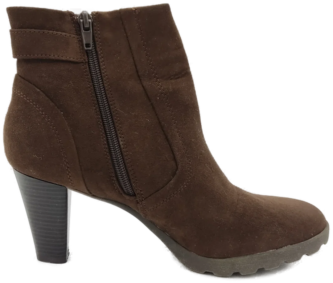 Damen Stiefeletten  Rauhleder braun - Gr. 39 - Bild 4