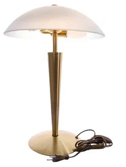 TCM Tischlampe Messing mit weißem Glasschirm Modell 206414 – Vorschau 4