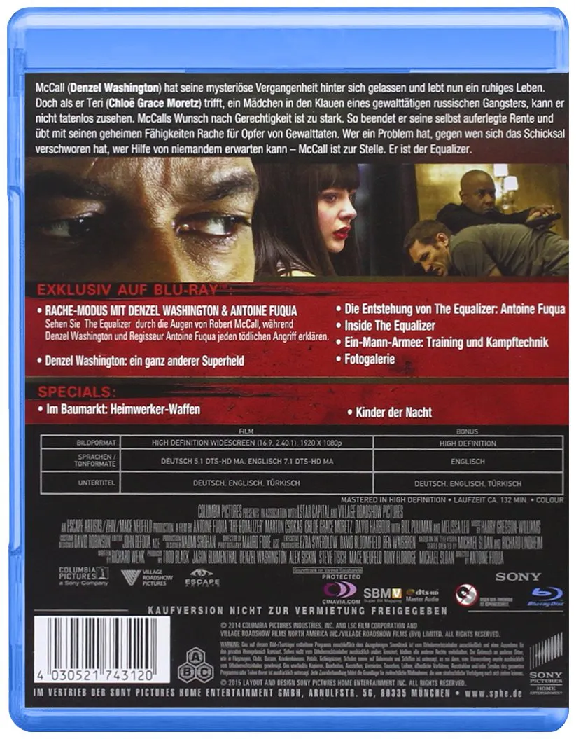 Blu-ray "The Equalizer" – Actionthriller mit Denzel Washington – Bild 2