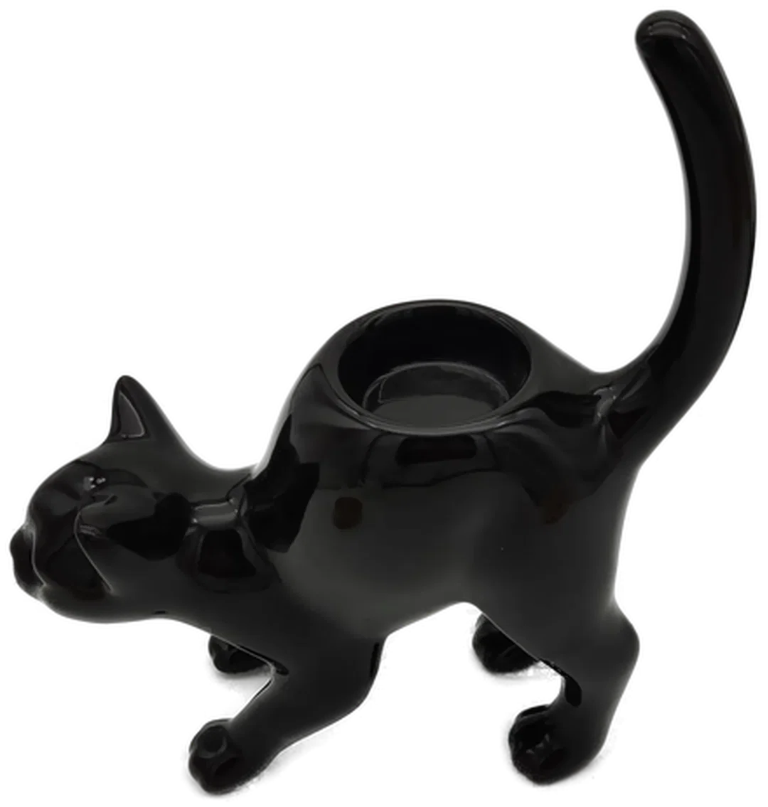 PartyLite Teelichthalter Schwarze Katze | Wie Neu – Bild 5