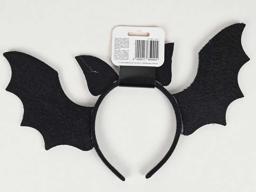 Halloween Zubehör #1 "Haarreif Fledermaus" – Bild 2