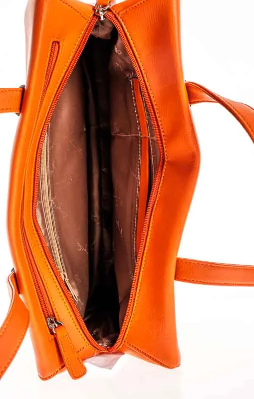 Handtasche Giorgio Ferra orange – Bild 4
