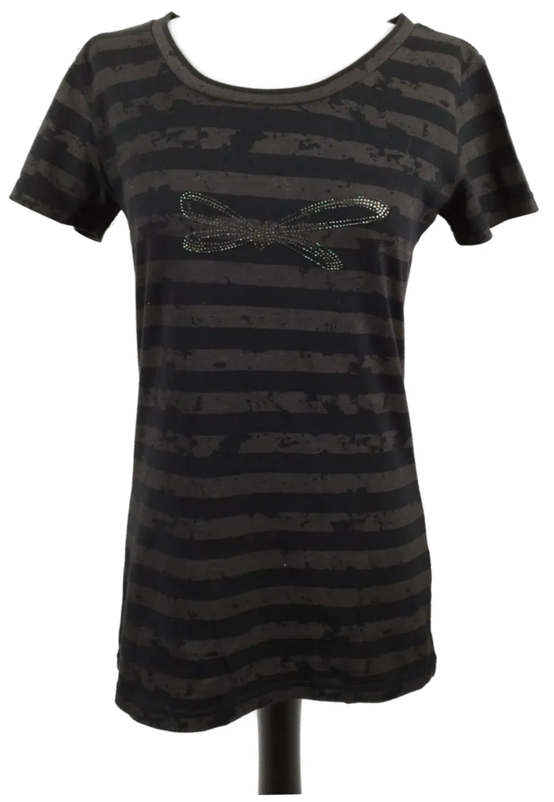 Ichi Gestreiftes Oberteil mit Libellen-Design - Größe M, 65% Polyester, 35% Baumwolle - Bild 1