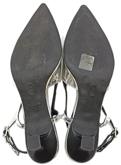 Bottero Slingback Pumps silver Gr. 38 – Vorschau 5