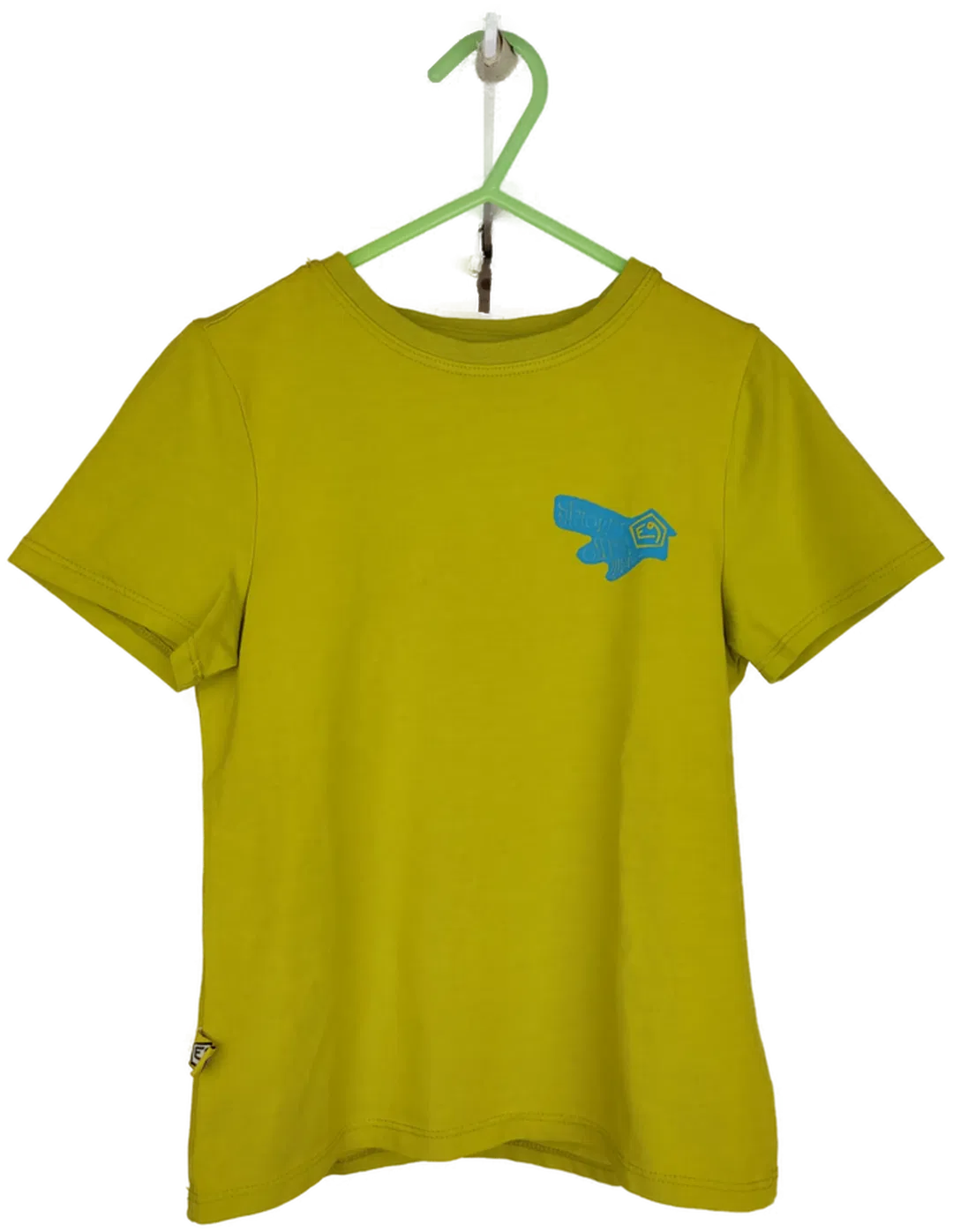 E9 Kinder T-Shirt gelbgrün - 92 - Bild 1