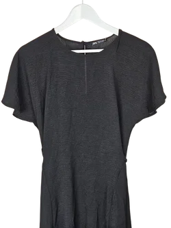 ZARA Damen Maxikleid, schwarz - Gr. L - Bild 3