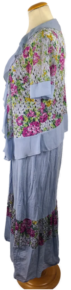 Maxikleid Sonstige Geblümt Baumwolle | Sommerabend-Traum – Vorschau 3