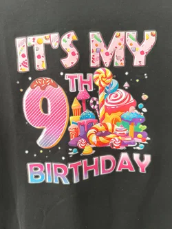 Langarmshirt Kinder, Gr. 150, 9. Geburtstag - Bild 2