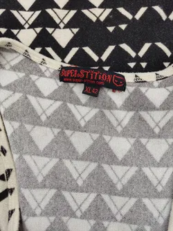 Damenkleid Gr.42, schwarz-weiß gemustert - Bild 4