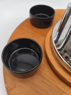 Fondue Set mit Drehteller, vintage, rustikal - Bild 4