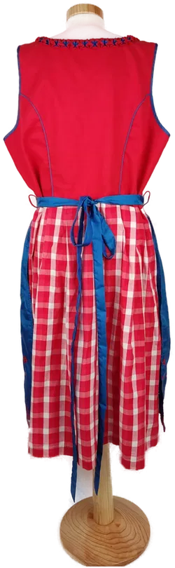 Dirndl 'Emilia Lay' rot/blau, Größe 46 - Bild 3