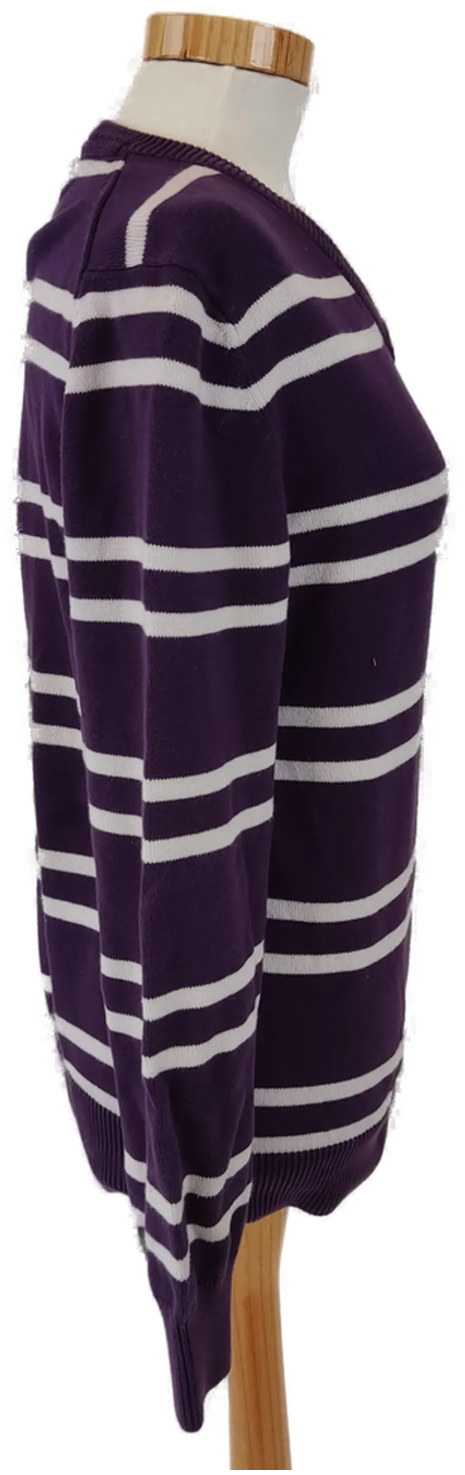 H&M Damen Pullover gestreift violett - Gr. 36 – Bild 2