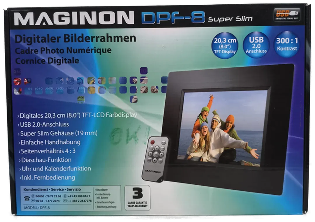 Maginon, digitaler Bilderrahmen, neu - Bild 1