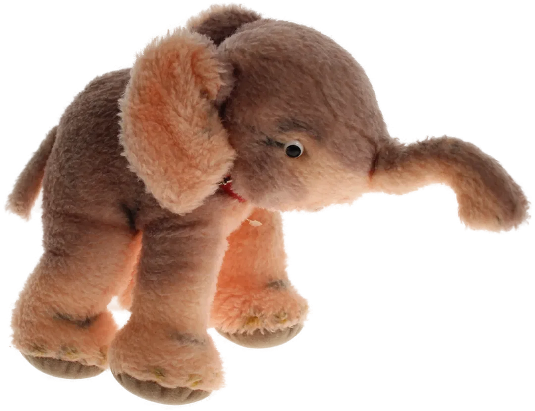Vintage Steiff Elefant Plüschtier – ca. 20 cm, mit Knopf im Ohr - Bild 4
