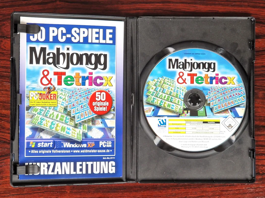 50 PC-Spiele: Mahjongg & Tetricx - PC-Spiel - CD-ROM – Bild 3