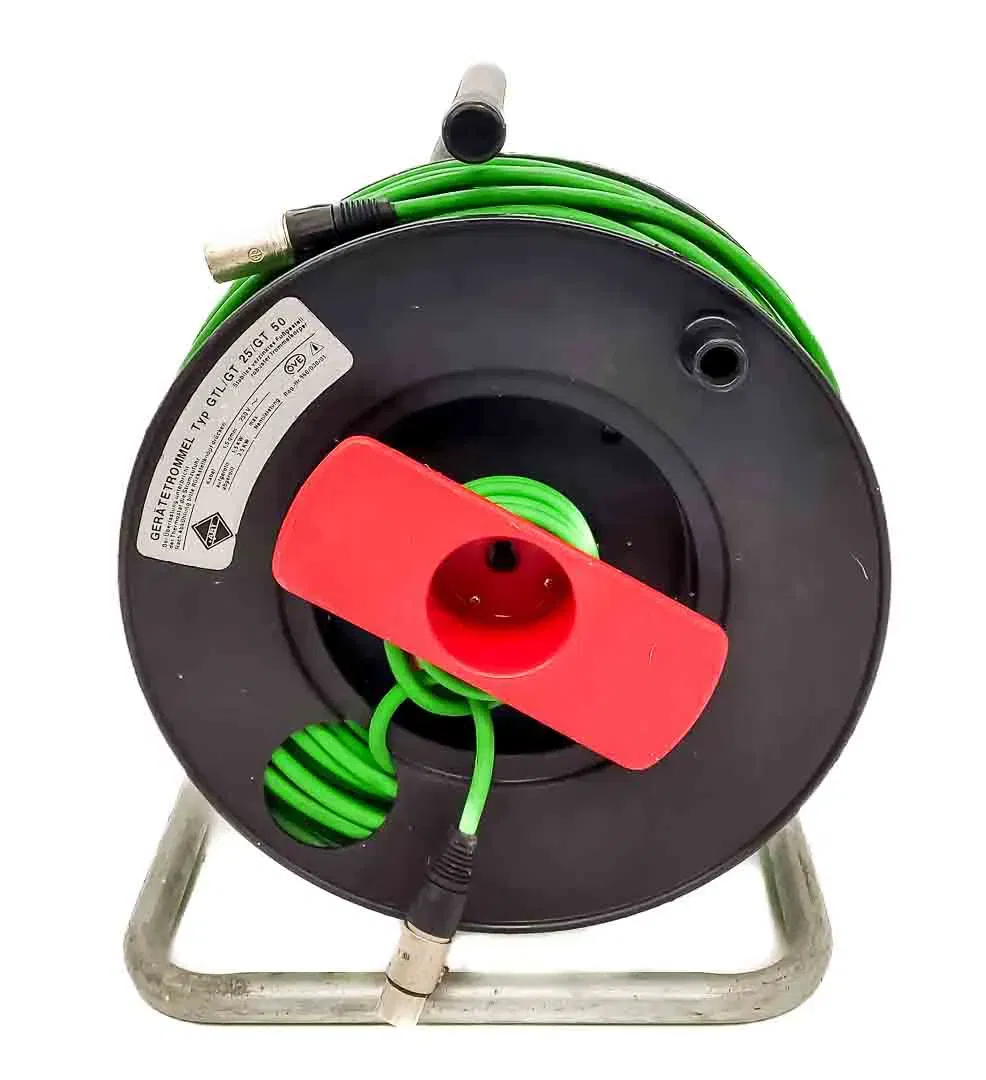 ABT Kabeltrommel/Gerätetrommel mit grünem XLR-Kabel Typ GLT/GT 25/GT 50 - Bild 1