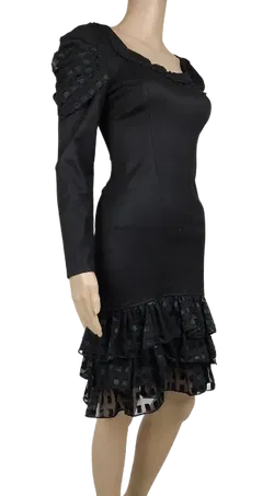 Led Zepp Paris Damen Kleid, schwarz - Gr. XS - Bild 2