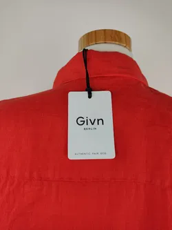 Givn Herren Leinenhemd orange - L / 52 - Bild 4