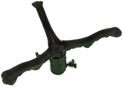 Vintage Gußeisen Weihnachtsbaumständer in grün - Bild 2