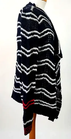 Desigual Damen Strickweste blau-weiß gestreift - XS - Bild 3