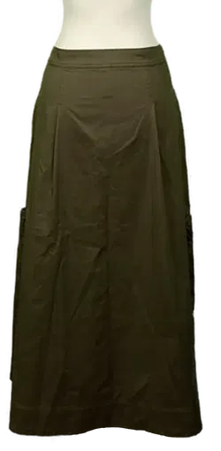 Marc Cain Damen Midirock dunkelgrün Gr. L - Bild 2