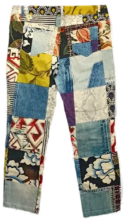 Desigual Damen Jeans mehrfarbig gemustert Gr. L - Bild 2