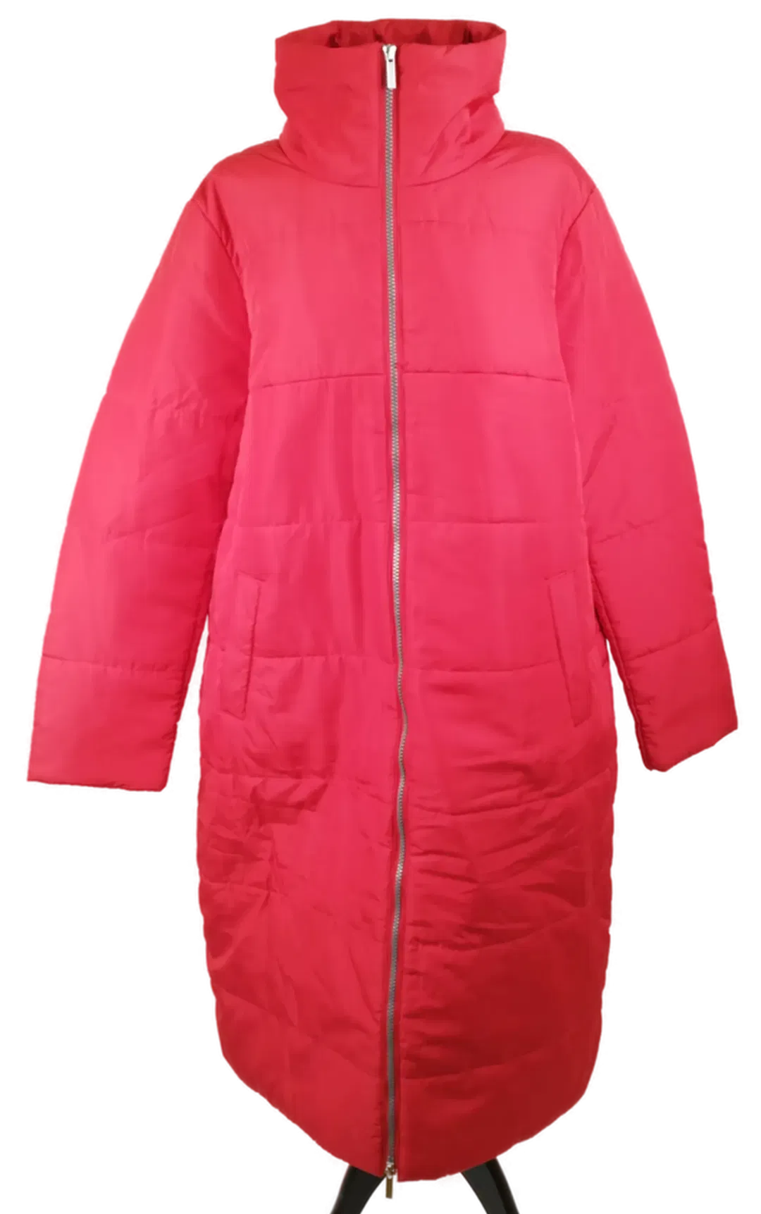 Rote Winterjacke lang - Gr. 42 / 100% Polyester - Bild 1
