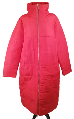 Rote Winterjacke lang - Gr. 42 / 100% Polyester - Bild 1