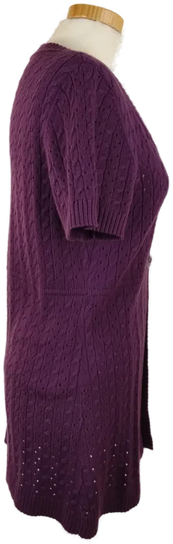 s. Oliver Damen Kurzarm-Strickjacke violett - L/40 - Bild 3