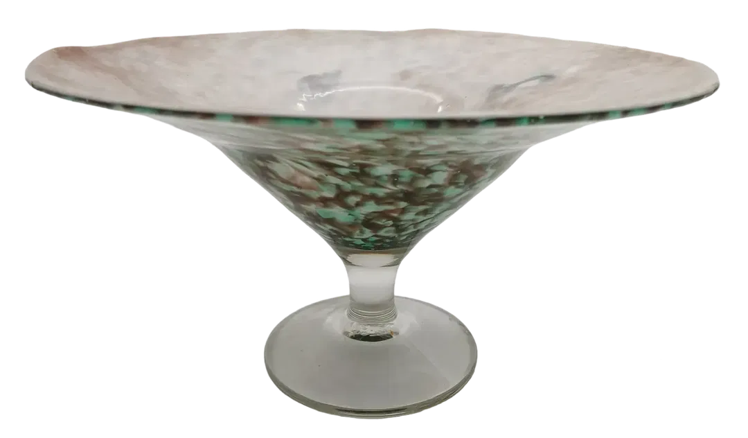 Dekorative Glas-Schale, grau/grün - Bild 1