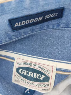 Herrenhemd längsgestreift blau, weiß - Gr. L - Bild 4