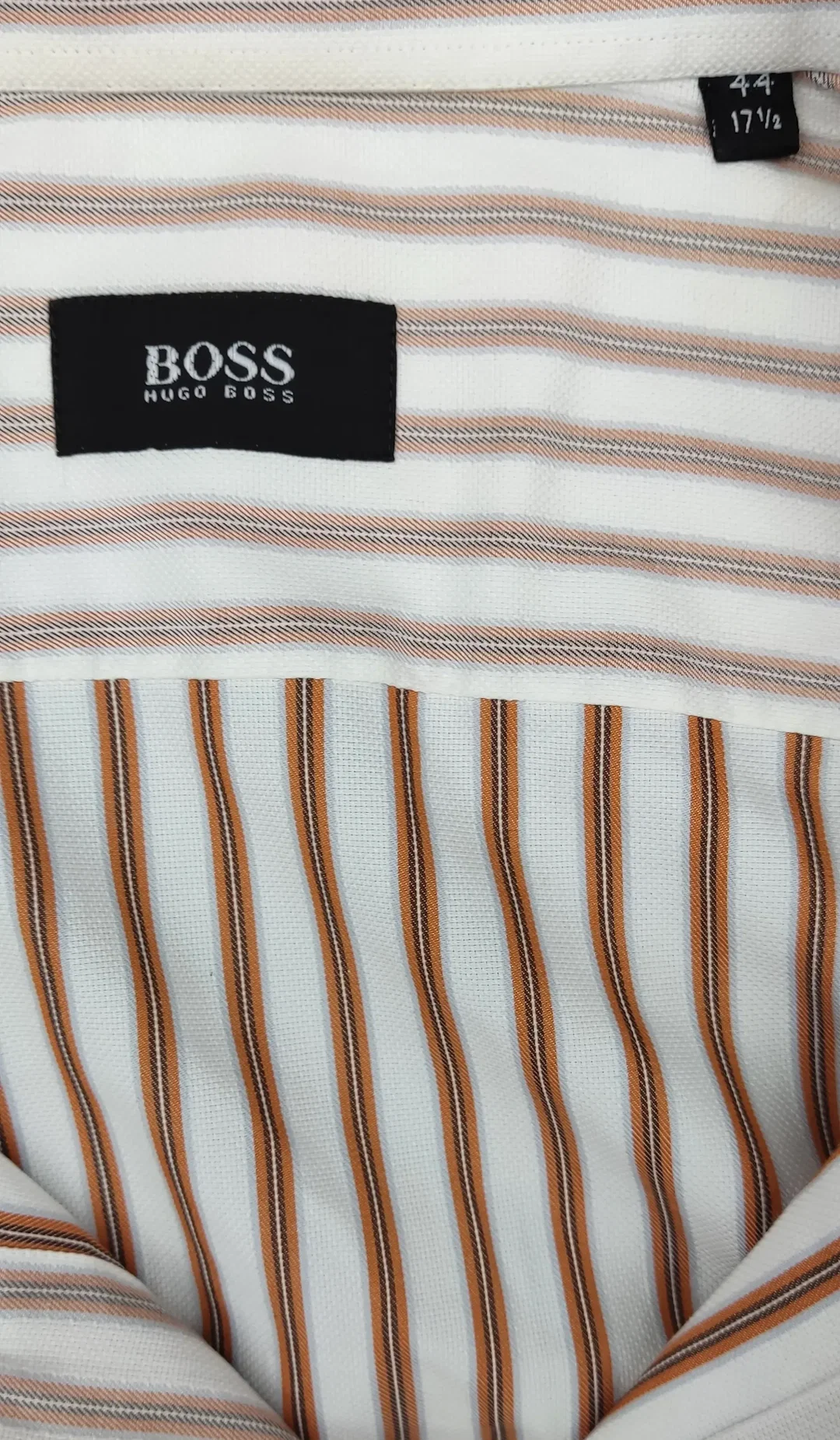 Boss Herren Hemd gestreift Gr. 44 – Bild 4
