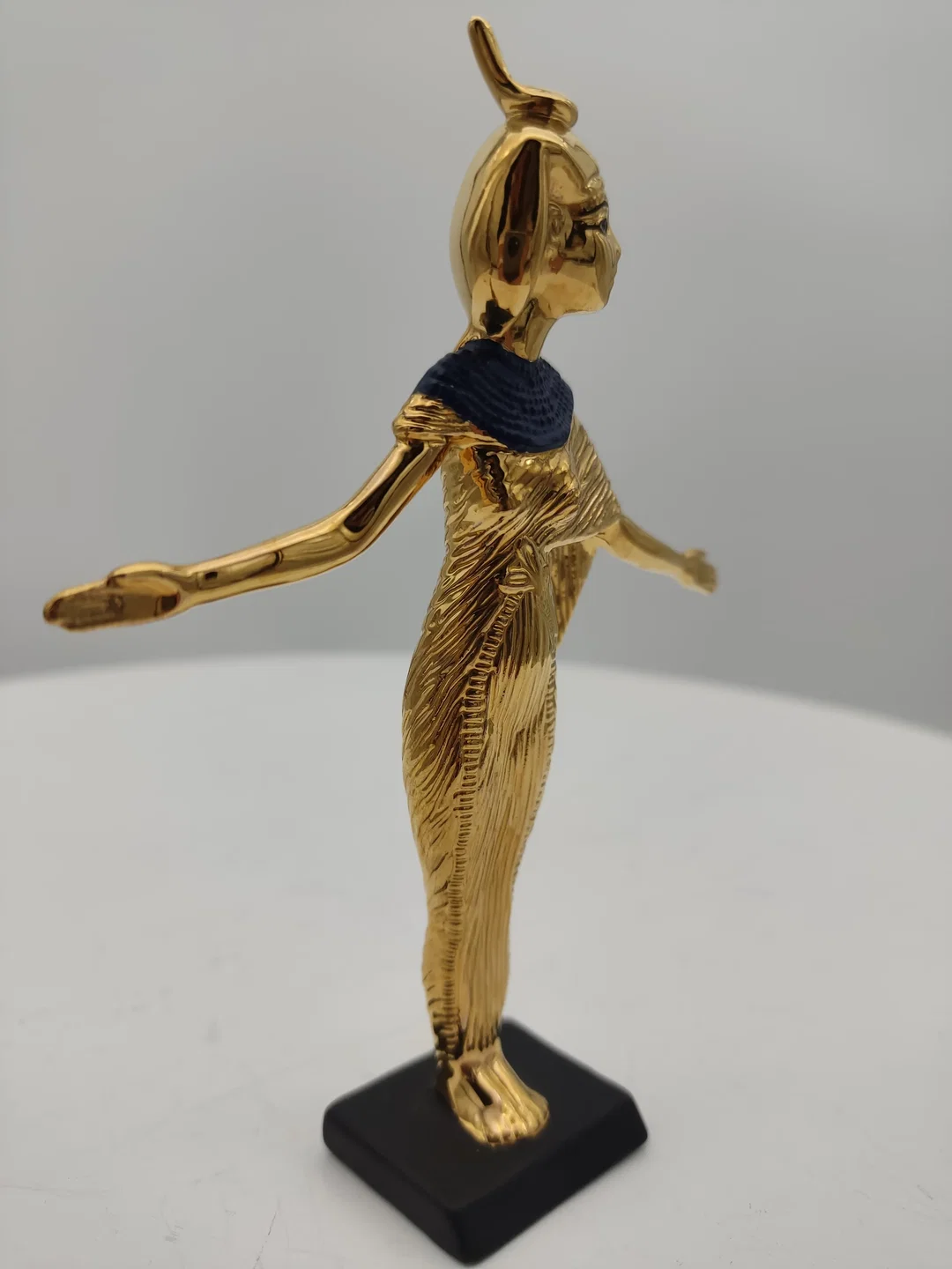 Goldener Selket Porzellan & Zertifikat von Franklin Mint | Limitierte Rarität – Bild 3
