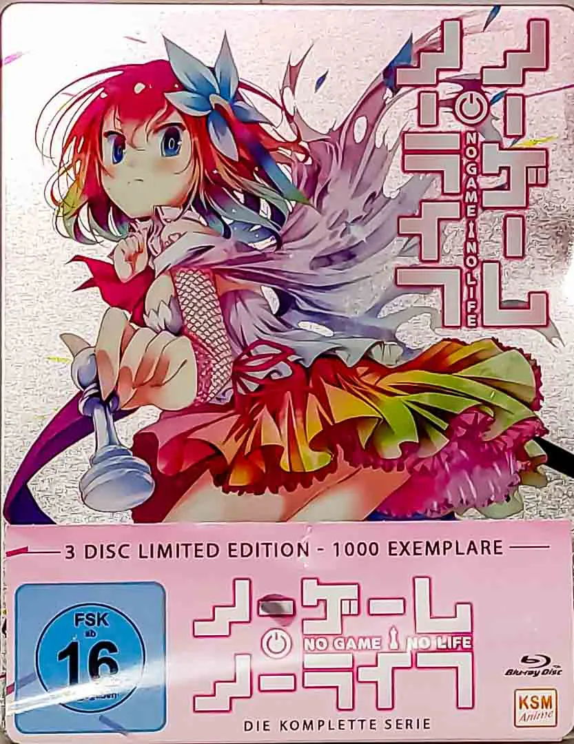 No Game No Life komplette Serie Limited Edition 3 Blu-rays limitiert – Bild 1