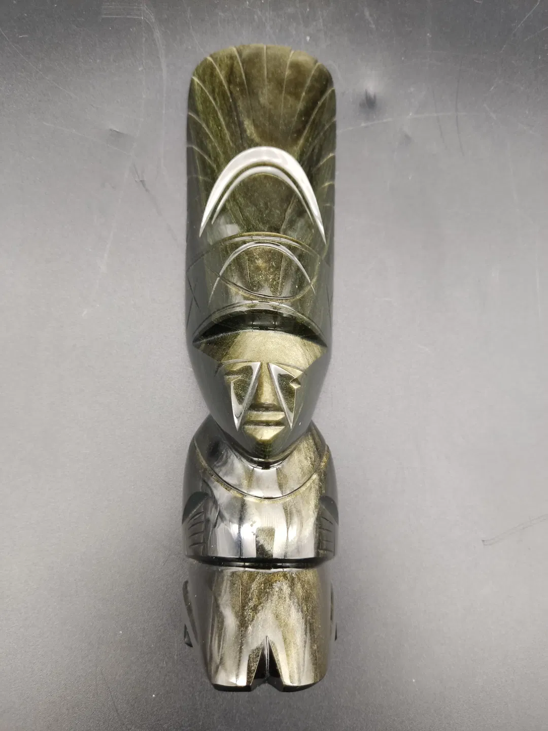 Vintage Azteken Figur aus Stein 22cm hoch  - Bild 1