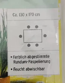 Tchibo TCM - Garten-Tischdecke - 130x170cm - Bild 3