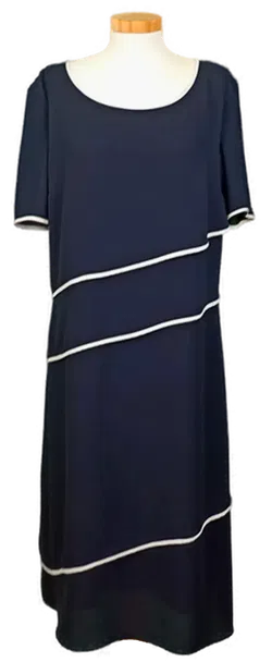 Hermann Lange Damen Midikleid dunkelblau Gr. 46 - Bild 1