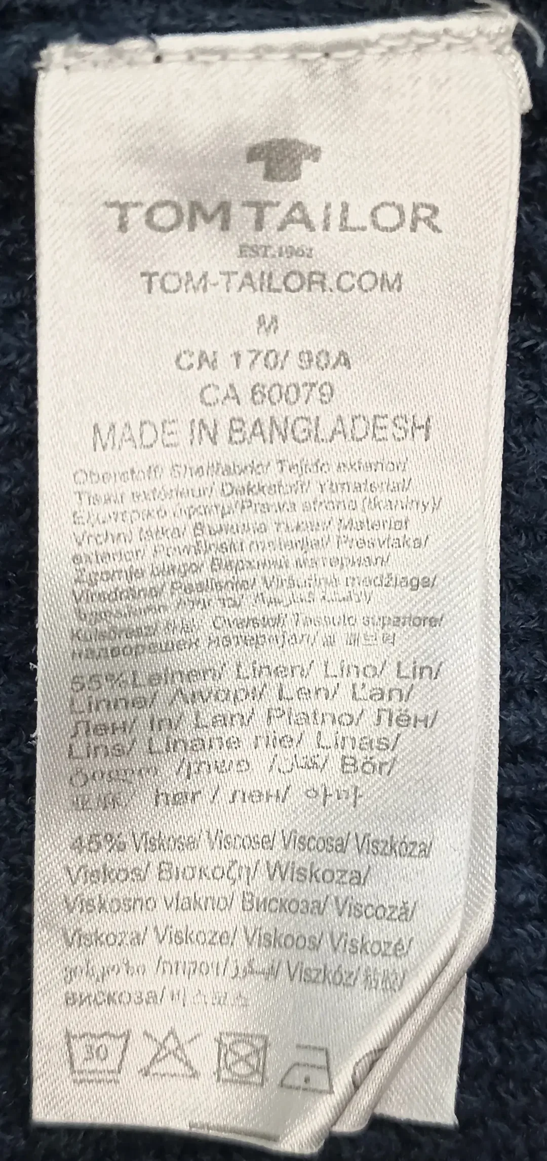 Tom Tailor Damen Strickjacke blau Gr. M – Bild 4