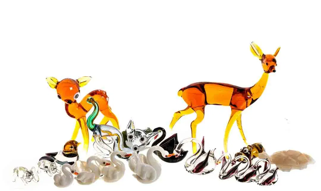 Setzkasten Figuren Konvolut Glas Stein 20 Stück  - Bild 1