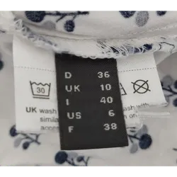 Esprit Damen Oberteil Langarm schwarz-weiß gemustert - Gr. 36 - Bild 5