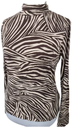 H&M, Rollkragenshirt, Zebra, Gr. L - Bild 2