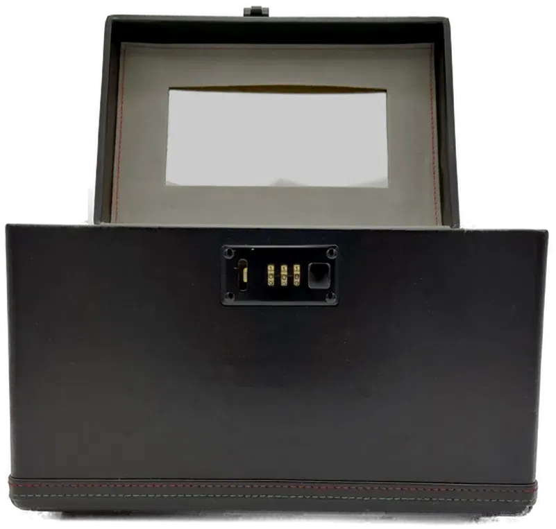 Großer Kosmetikkoffer mit Zahlenschloß schwarz - Bild 1